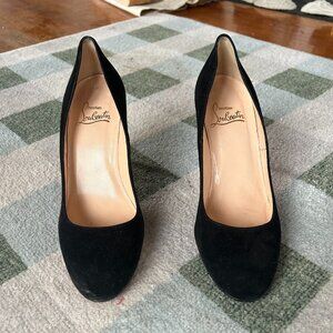 Louboutin Pumps Black Suede Size 38.5 (8)